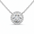 Sun Halo Pendant 1-carat lab-grown diamond necklace