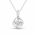 Growth Spiral Pendant 1-carat lab-grown diamond necklace