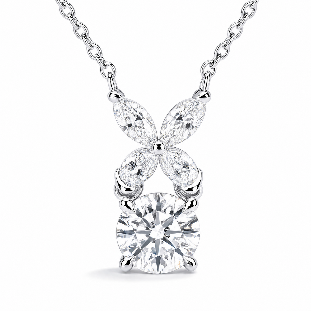 Metamorphosis Pendant 1-carat lab-grown diamond necklace