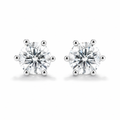 Authentic Earrings 1-carat lab-grown diamond studs