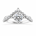 Ring of Peaks 1-carat lab-grown diamond ring