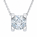 Heart Anchor Pendant 1-carat lab-grown diamond necklace