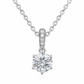 Glowing Pendant 1-carat lab-grown diamond necklace