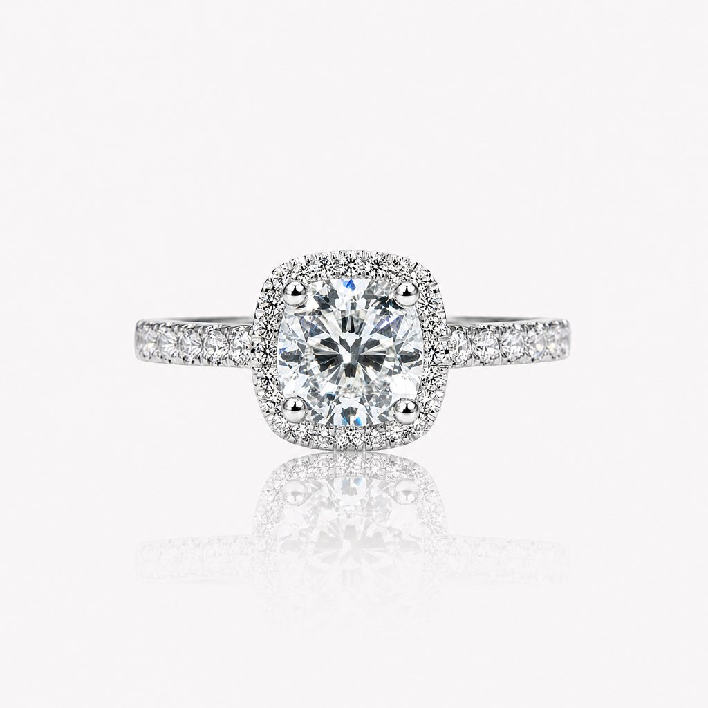 Ring of Aura 1-carat lab-grown diamond ring