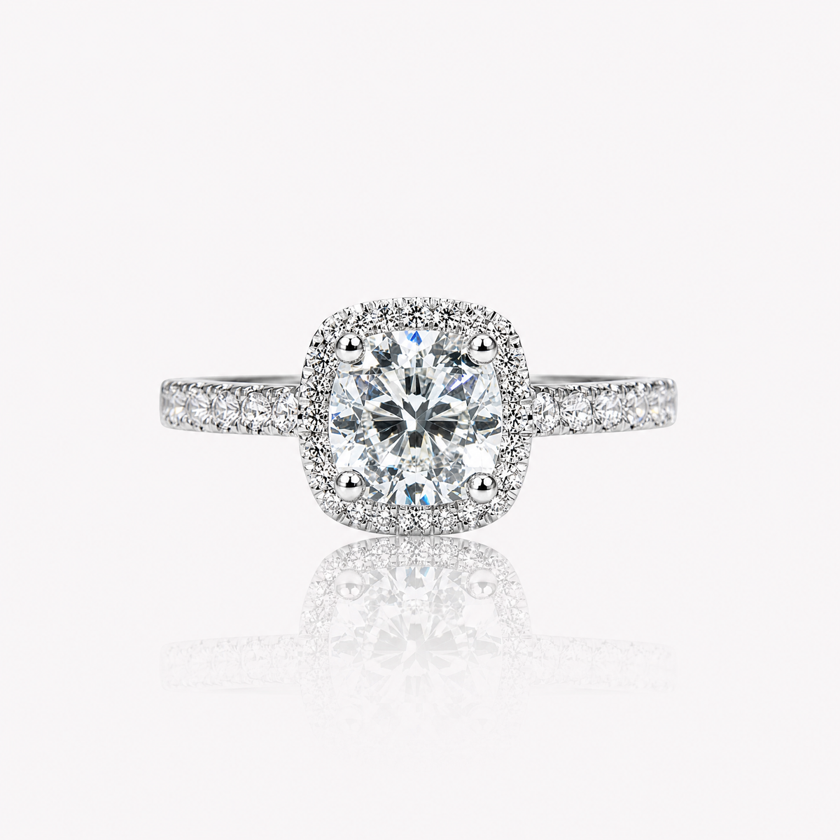 Ring of Aura 1-carat lab-grown diamond ring