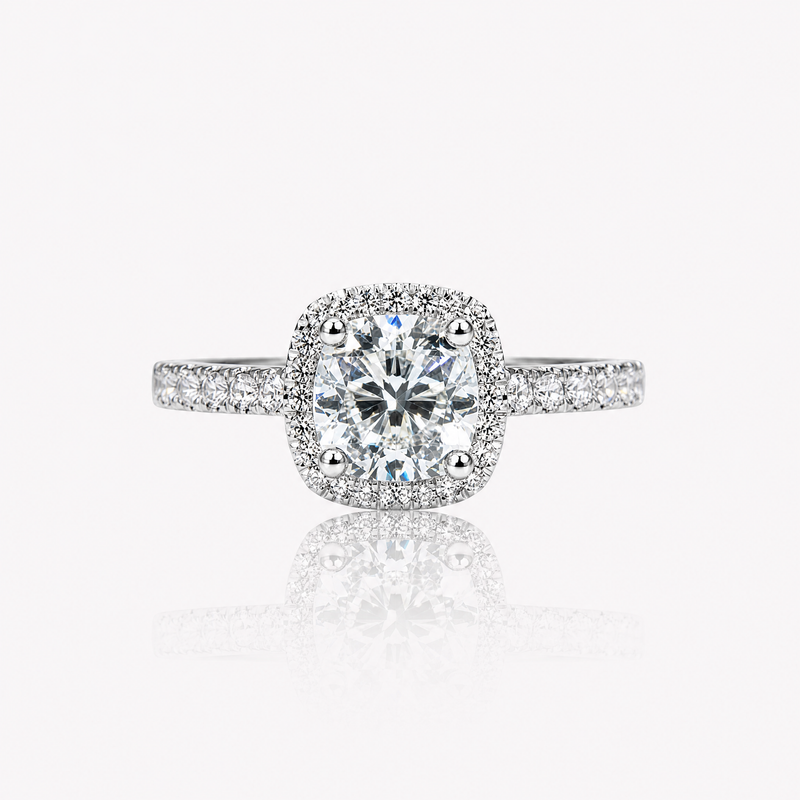 Ring of Aura 1-carat lab-grown diamond ring